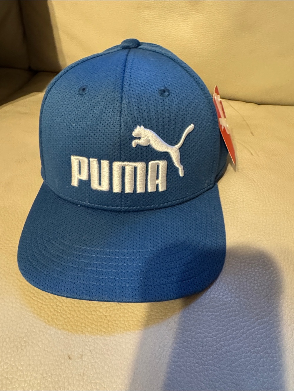 Puma Royal Blue Snapback Hat with White Logo